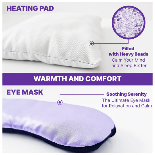 Flora Warmth Lavender Scented Plush Toy with Heating Pad & Eye Mask – Soothing Comfort for All Ages
