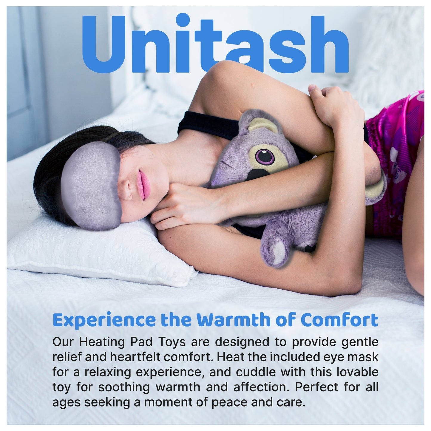 Millow Lavender Scented Plush Toy with Heating Pad & Eye Mask – Cozy Comfort for Stress Relief and Relaxation