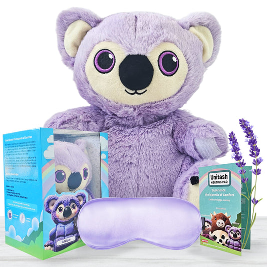 Millow Lavender Scented Plush Toy with Heating Pad & Eye Mask – Cozy Comfort for Stress Relief and Relaxation
